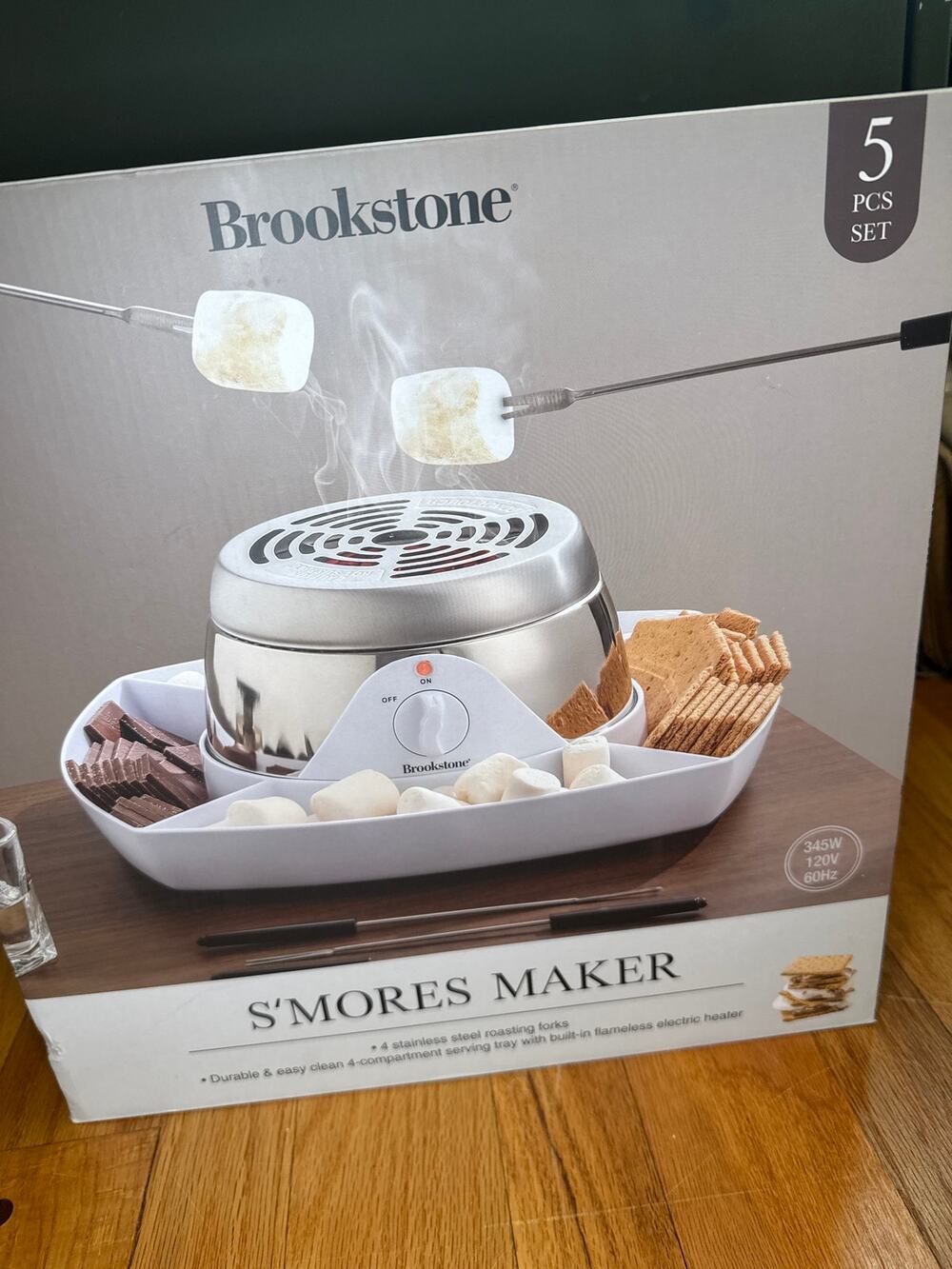 NEW Brookstone Electric S’Mores Maker (5-Piece Set)